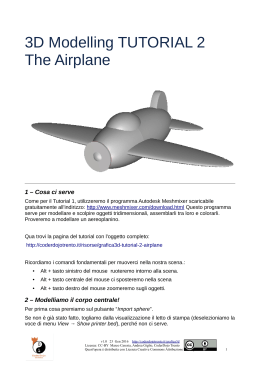 3D Modelling TUTORIAL 2 The Airplane