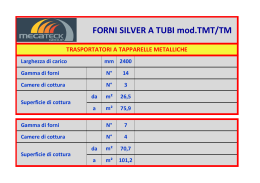 FORNI SILVER A TUBI mod.TMT/TM