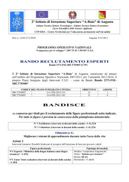 BANDISCE - 2° Istituto Superiore A