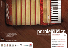 Parole e Musica 13 - Soprintendenza Archeologia Emilia
