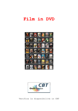 Film in DVD - Biblioteca civica di Rovereto
