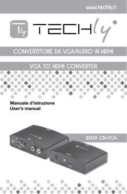 CONVERTITORE DA VGA/AUDIO IN HDMI VGA TO HDMI