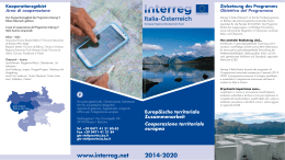 2014-2020 www.interreg.net - Interreg IV Italia – Austria
