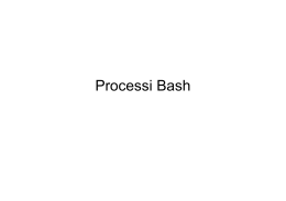Processi Bash