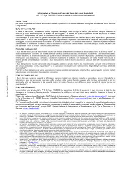 UnipolSai Informativa contrattuale Ed. 1.11.2015 div. Unipol