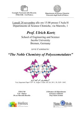 The Noble Chemistry of Polyoxometalates