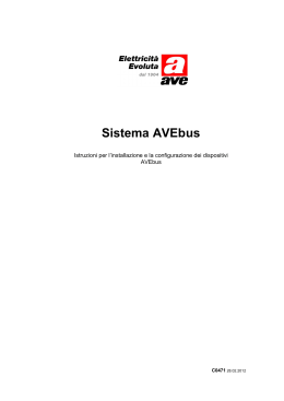 Manuale installazione AVEbus