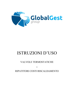 ISTRUZIONI D`USO - Global Gest Group - Genova
