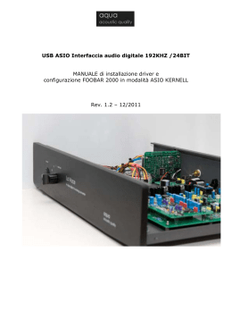 USB ASIO Interfaccia audio digitale 192KHZ /24BIT