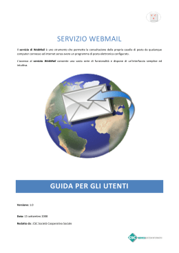 Servizio WEBMAIL - Consorzio Servizi della Val Cavallina
