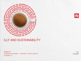 ILLY AND SUSTAINABILITY