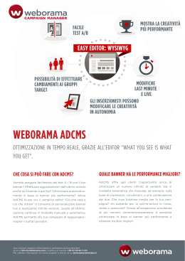 WEBORAMA ADCMS - Weborama Italia