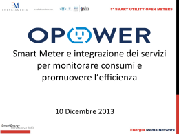 Smart Meter Gas e integrazione di servizi per