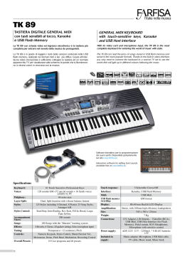 GENERAL MIDI KEYBOARD with touch-sensitive keys, Karaoke and