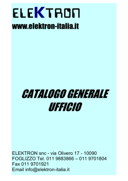 CATALOGO GENERALE UFFICIO