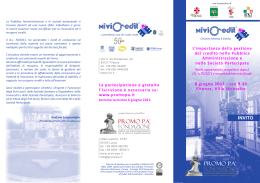 scarica l`invito - Promo P.A. Fondazione