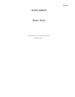 Binks` Waltz - Classical sheet music gratis