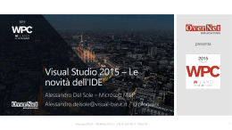 Visual Studio 2015 – Le novità dell`IDE