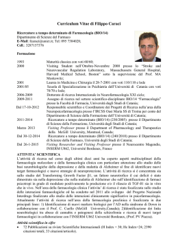 Prof. Filippo Caraci - Scuola Superiore di Catania