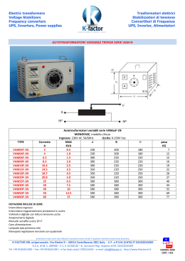 Electric transformers Voltage Stabilizers Frequency - K