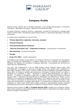 Company Profile Warrant Group