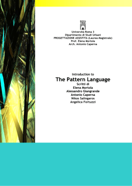 The Pattern Language