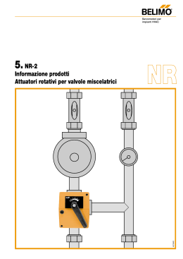 5.NR-2 Informazione prodotti Attuatori rotativi per valvole miscelatrici