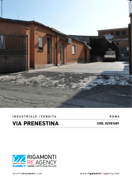 Via prenestina - Rigamonti Case