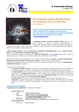 XLV Congresso Unione Astrofili Italiani