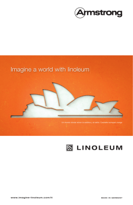 Imagine a world with linoleum