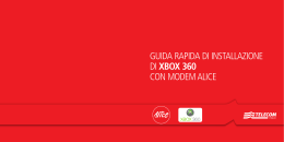 Guida rapida di installazione Xbox 360 con Alice