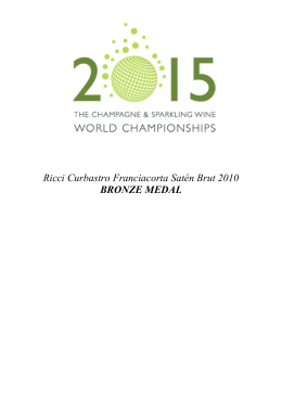 2015 The Champagne Sparkling Wine World Championship