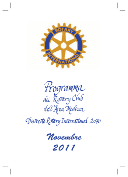 Novembre 2011 - Rotary Club Firenze Sud