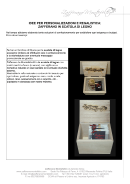 scatola di legno - Zafferano Montefeltro