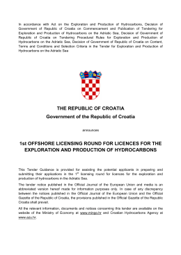 THE REPUBLIC OF CROATIA Government of the Republic of