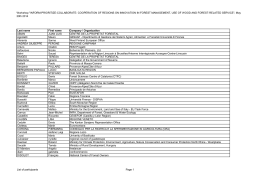 List of participants - European Forest Institute