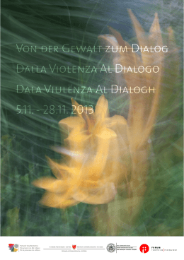Von der Gewalt zum Dialog Dalla Violenza Al Dialogo Dala