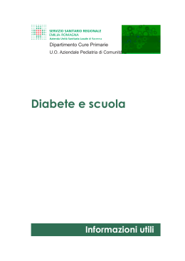 Diabete e scuola - Istituto Comprensivo Gherardi