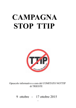 campagna stop ttip - Legambiente Trieste