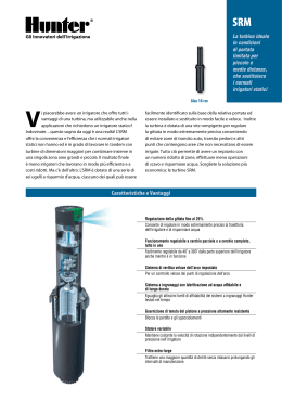 21-1602 SRM Rotary Sprinklers Brochure - Italian