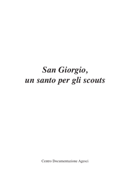 446-00 Opuscolo "San Giorgio" - Centro Documentazione