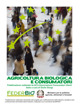 agricoltura biologica e consumatori