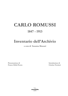 bibliografia di carlo romussi