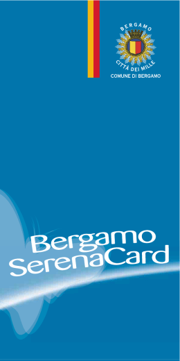 L`opuscolo - Comune di Bergamo