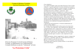 La Protezione Civile - Comune di Bolzano Vicentino
