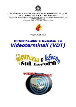 Videoterminali (VDT)