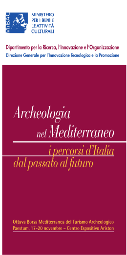 PUBBLICAZIONE OPUSCOLO Paestum2005
