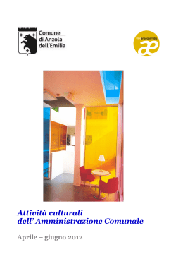 opuscolo aprile giugno 2012 - Biblioteca Edmondo De Amicis