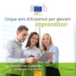 Cinque anni di Erasmus per giovani imprenditori