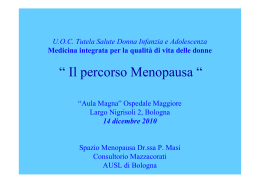 Spazio menopausa - AUSL di Bologna